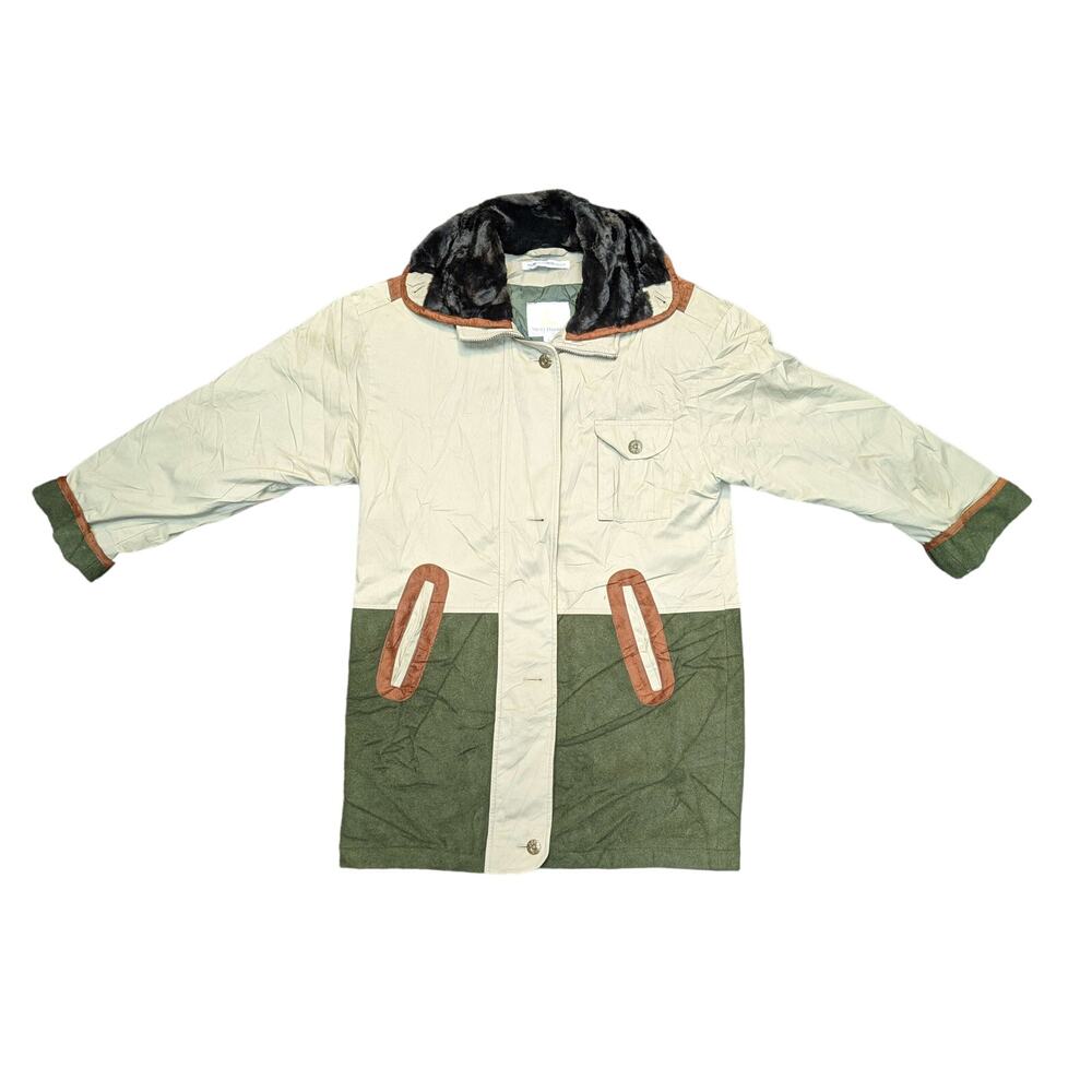 Misty Harbor Original 'Wear In Good Health' Heavy Duty Coat w/ Fur Trim